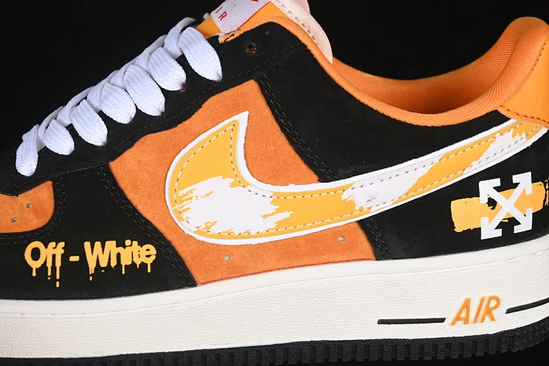 All Categories Nk Air Force 1 Air Force Series Nk Air Force 1 Low Air Force Low Nike Air Force 1'07 Low Joint Black Orange Graffiti Air Force One Low Casual Shoes SY1388-001